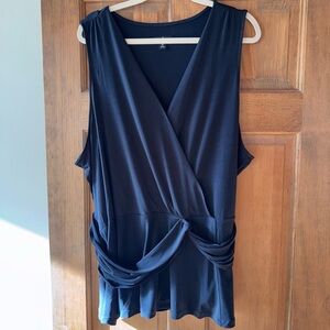 J by Jason Wu Sleeveless Peplum City Knit Top - Size 3X NWOTS (QVC)